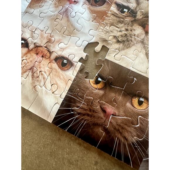 Cat Faces Heads Collage Jigsaw Puzzle 504 Pieces 16x20 - Picture 3 of 8